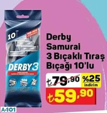 DERBY SAMURAİ 3 BIÇAKLI TIRAŞ BIÇAĞI DERBY SAMURAİ 3 BIÇAKLI TIRAŞ BIÇAĞI